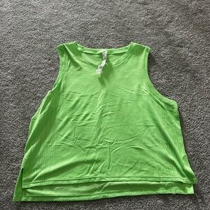 Lululemon Athletica Green Boxy Tank Top
